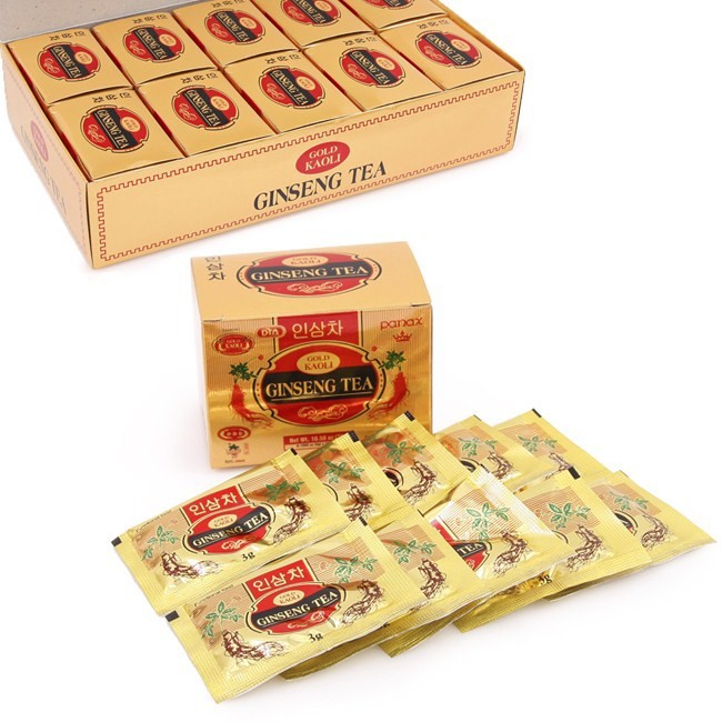 Combo 5 hộp trà Sâm Hàn quốc GOLD KAOLI (hộp 10 gói x 3gr )