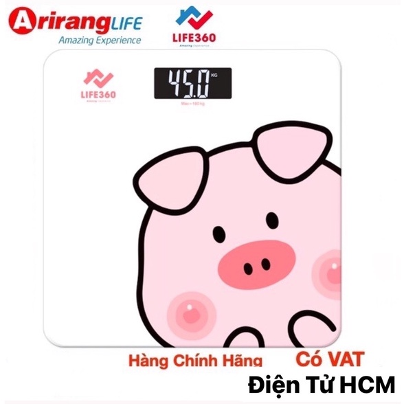 Cân sức khỏe điện tử Arirang Life360 -Hàng Chính Hãng - BH 1 năm 1 đổi 1