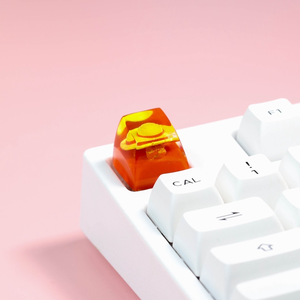 One Piece Luffy Keycaps, Nút bàn phím lẻ mũ Luffy, Keycap One piece