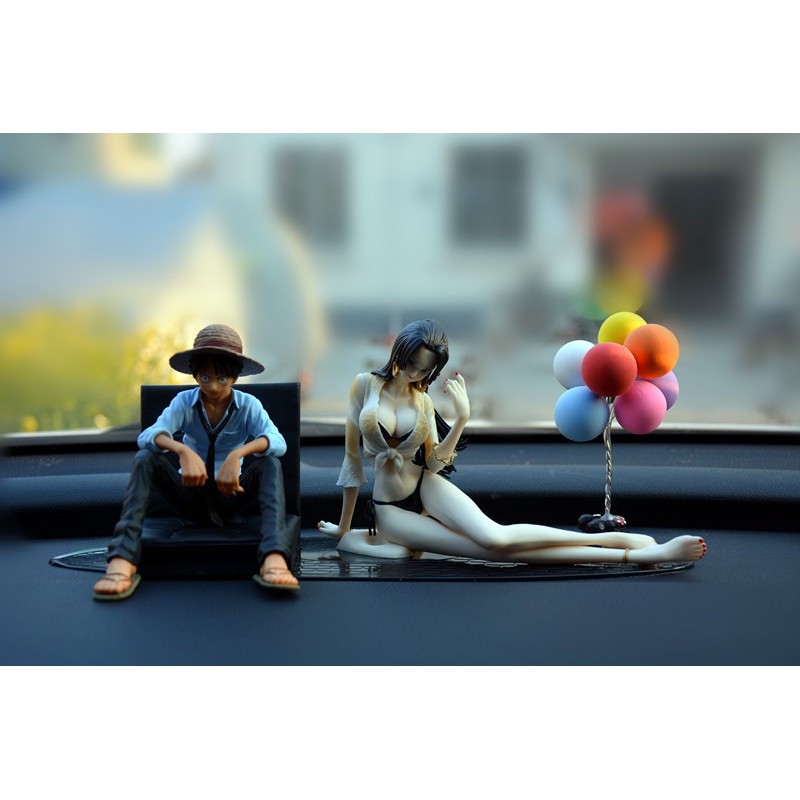 &lt;Có ghế&gt; Mô hình figure nhân vật Luffy và BOA trong One Piece