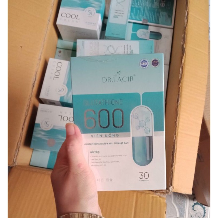 Viên uống trắng da glutathione 600 Dr Lacir chính hãng