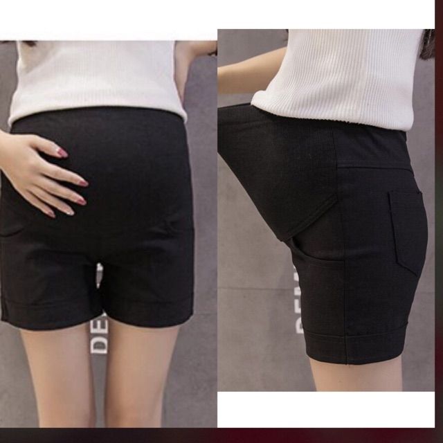 Quần short bầu lưng cao chống mỏi lưng