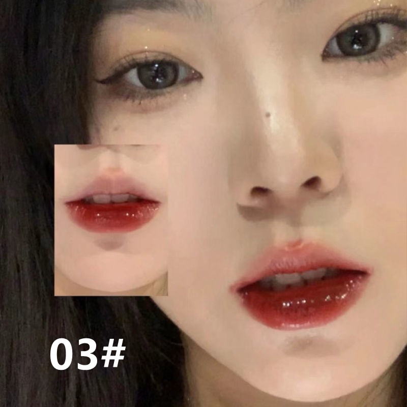 [Hàng mới về]Son Bóng HELLO STYLE Màu Nude Nhạt Mềm Mượt Dưỡng Môi Chống Thấm Nước Hàng Nội Địa Trung