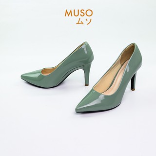 Giày Cao Gót AMI Mũi Nhọn Cao 9cm Kiểu Dáng Basic
