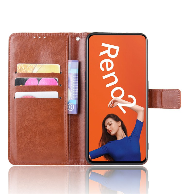 Bao Da Pu Điện Thoại Nắp Lật Kèm Ngăn Đựng Thẻ Cho Oppo Reno 2 Oppo Reno 2 Opporeno2 Ốp | BigBuy360 - bigbuy360.vn