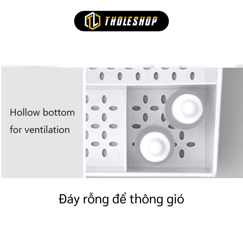 Kệ Đựng Mỹ Phẩm GIGAHOME Khay Nhựa Để Đồ Trang Điểm 3 Tầng, 2 Ngăn Kéo, Nhiều Ô Đa Năng 7743