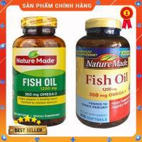 [Hàng Mỹ] Dầu cá Omega 3 Nature Made Fish oil 1200mg hộp 200 viên | BigBuy360 - bigbuy360.vn