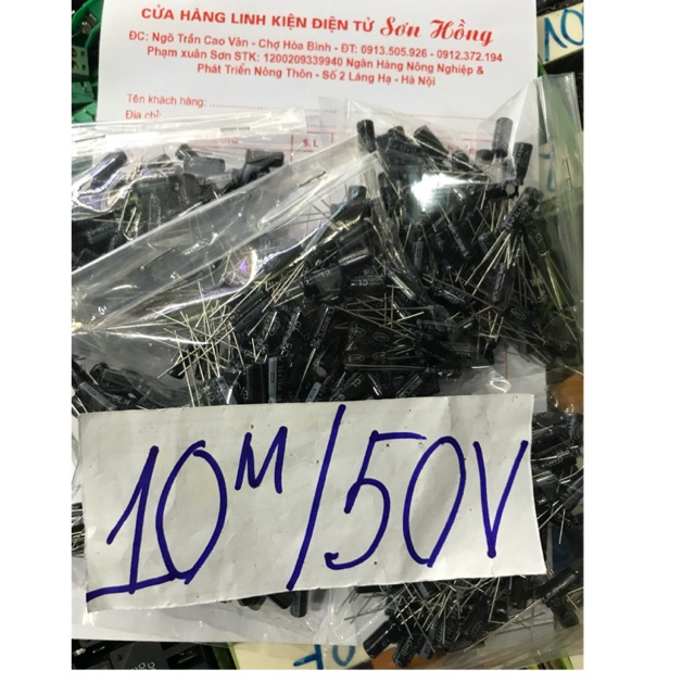 50 Tụ hoá 10uf 50V