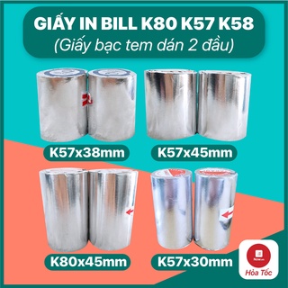 [GIÁ KHO] GIẤY IN BILL K80, K57, Giấy In Nhiệt, In Hóa Đơn Cửa Hàng, Siêu Thị, CAFE, Shop Quần Áo, Taxi, Now/Grab/Baemin