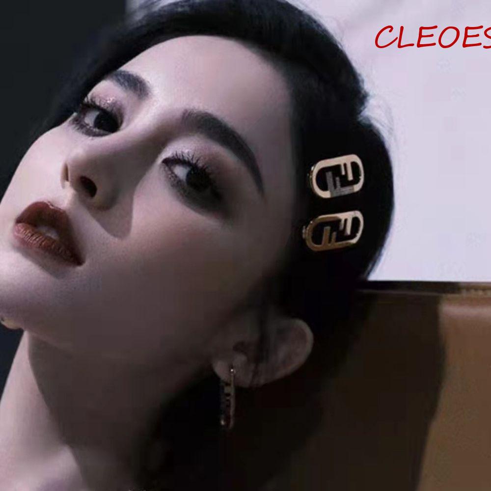 Kẹp Tóc Thời Trang Vintage Sang Trọng Cho Nữ|Kẹp Tóc Chữ F Bằng Kim Loại