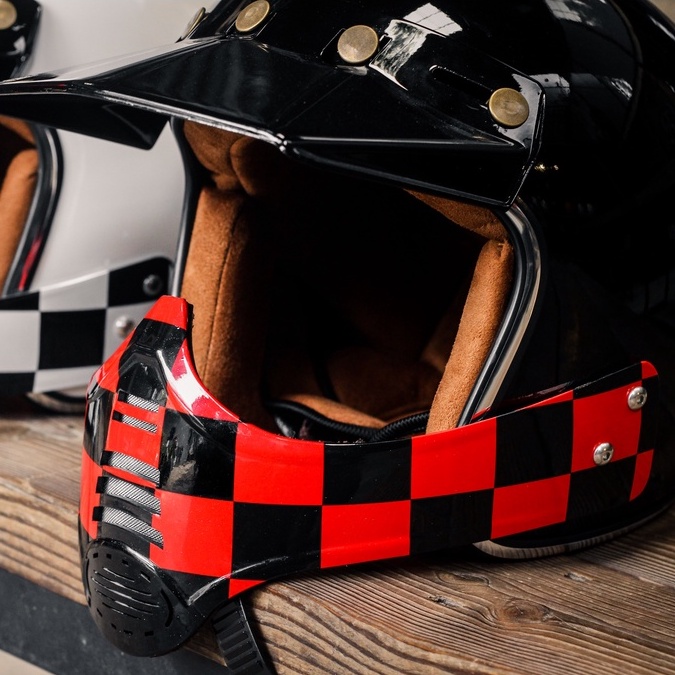 MaskRace KRAFT - Hàm rời cho nón bảo hiểm 3/4  - Ares/Anti (Kraft Helmet)