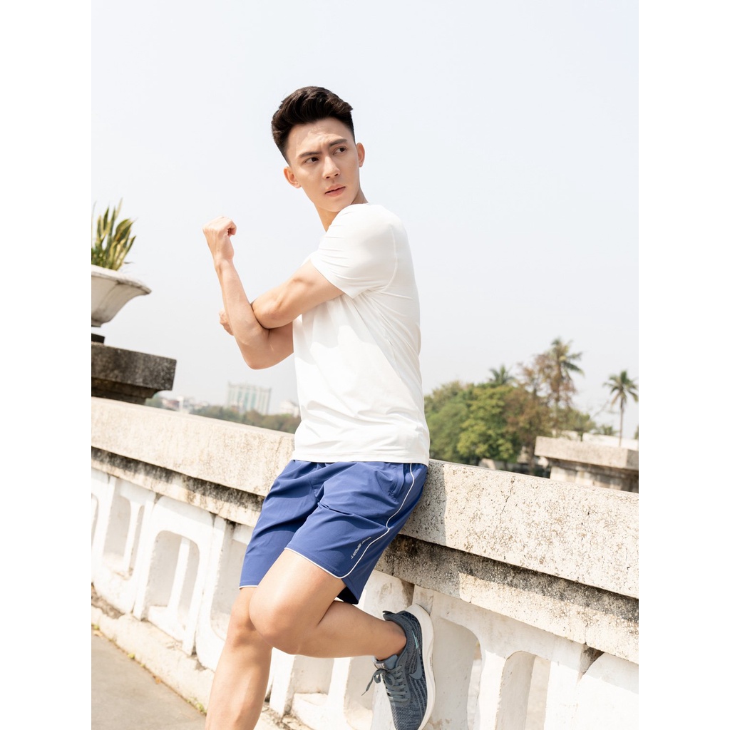 Quần short nam thể thao YODY SPORT phối sườn trẻ trung năng động SQM5005