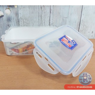 Mới hộp nhựa chữ nhật 1000ml lock&lock hpl817 haus store