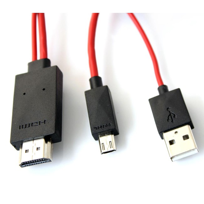 Cáp chuyển tín hiệu từ điện thoại lên tivi HDMI MHL