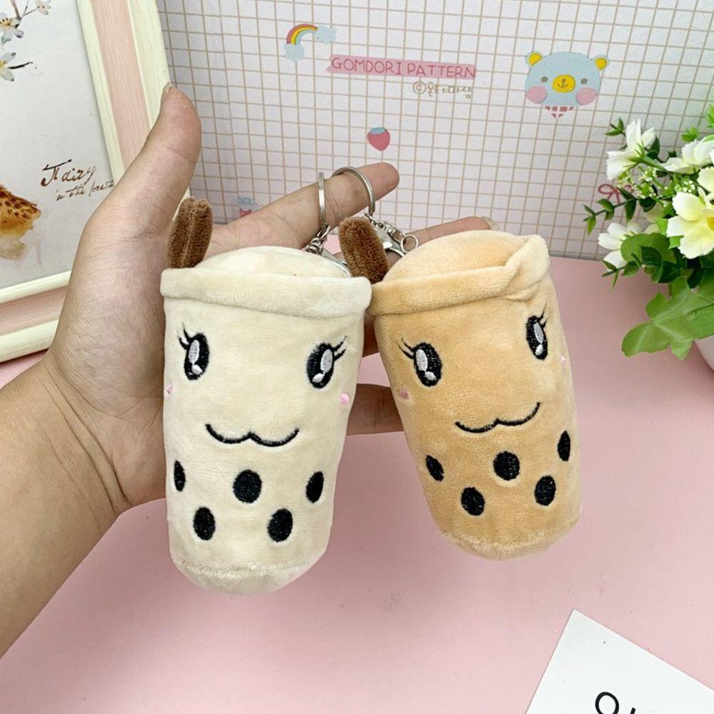 JARRED Móc Khóa Hình Ly Nước Ép Nhồi Bông Dễ Thương