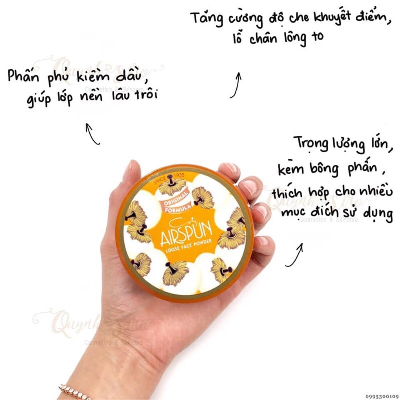 PHẤN PHỦ BỘT COTY AIRSPUN LOOSE FACE POWDER