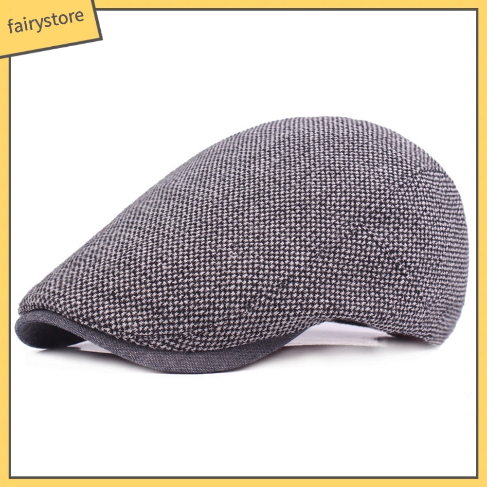 Mũ Nồi Chất Cotton Phong Cách Retro Cho Nam Trung Niên