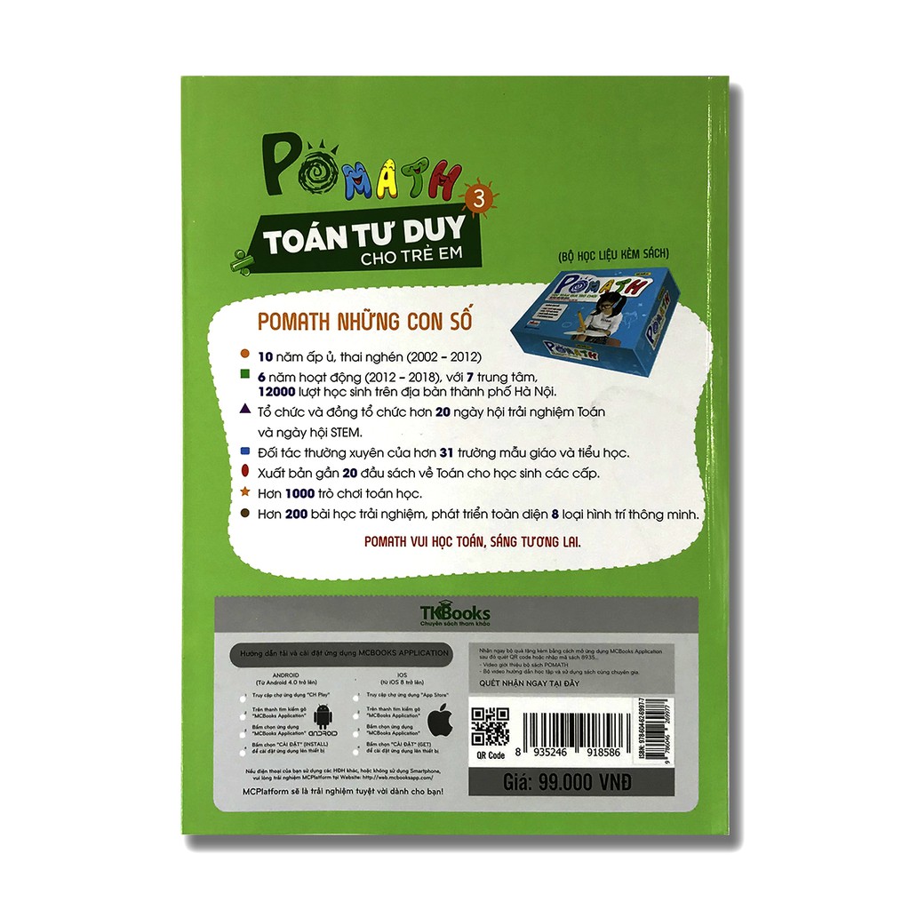 [Mã LIFEHOT55 giảm 10% đơn 99K] Sách Pomath - Toán tư duy cho trẻ em (Bộ 6 cuốn lẻ tùy chọn) | BigBuy360 - bigbuy360.vn