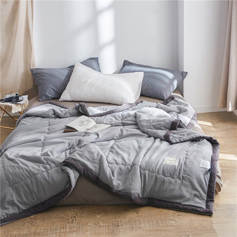 Chăn hè cotton đũi trơn nhiều màu hàng nhập khẩu cao cấp kèm túi xách zara home lịch sự đi biếu tặng