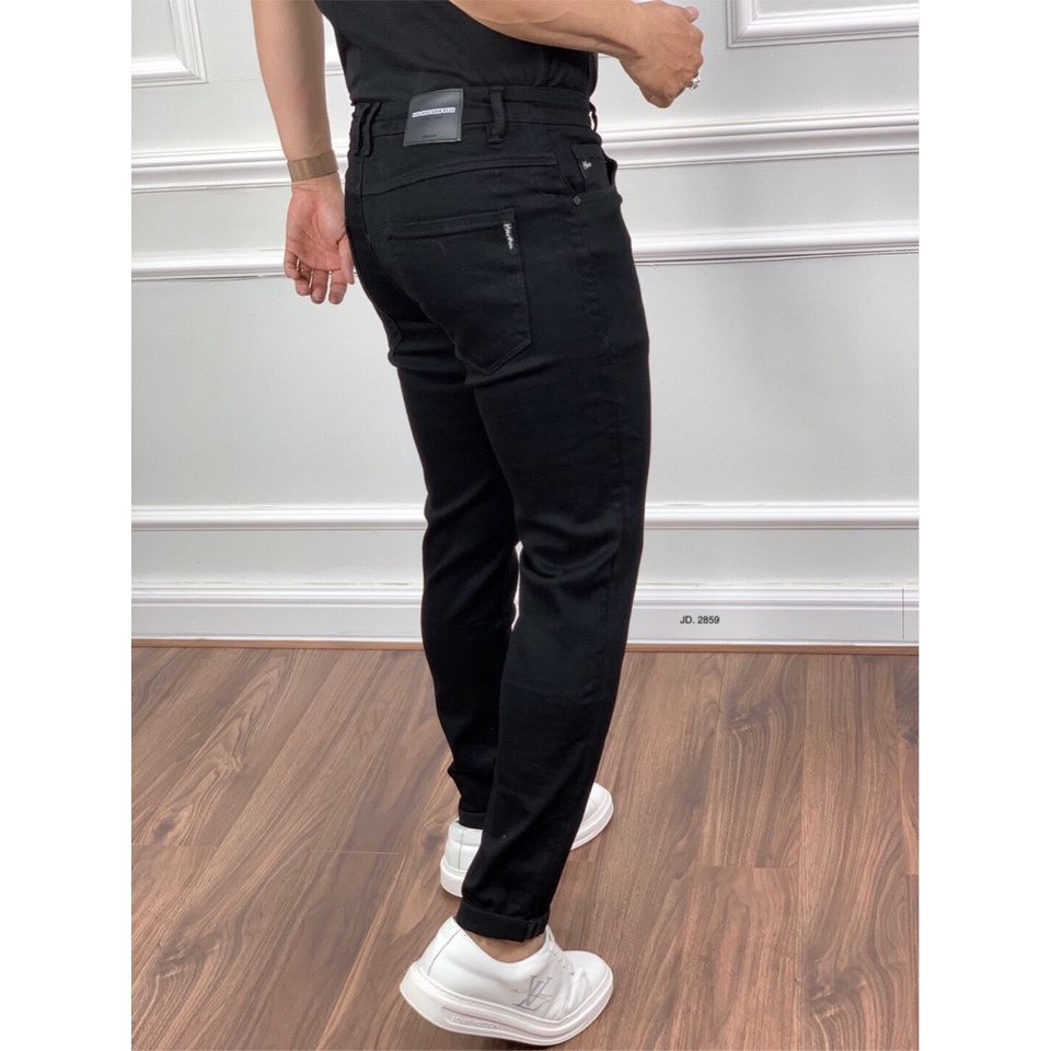 Quần jean nam chất bò cao cấp co dãn 4 chiều cực đẹp JEAN trơn from dáng skinny đẹp CAROLLSTORE Q03