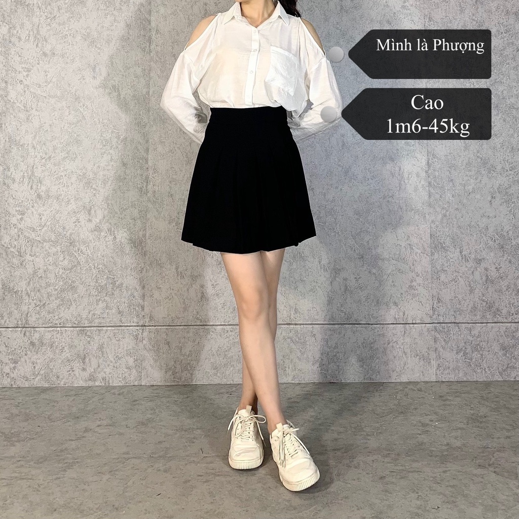 Chân váy xếp ly dáng ngắn, chân váy tennis hàn quốc kèm video ảnh thật ulzzang style CV301/P0K70