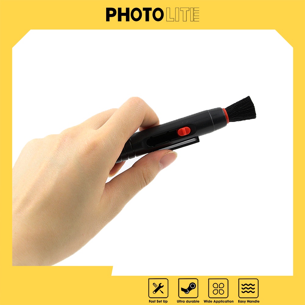 Bút lau ông kính Photolite PA077 lông cọ mềm an toàn cho thiết bị