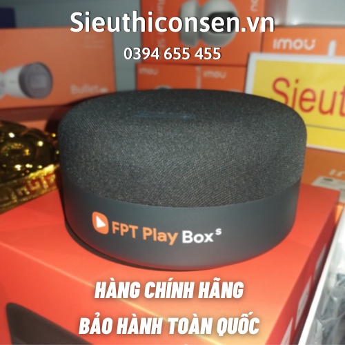 Tivi box FPT Play Box S, kết hợp Loa thông minh, điều khiển giọng nói trực tiếp. Hỗ trợ là bộ trung tâm nhà thông minh