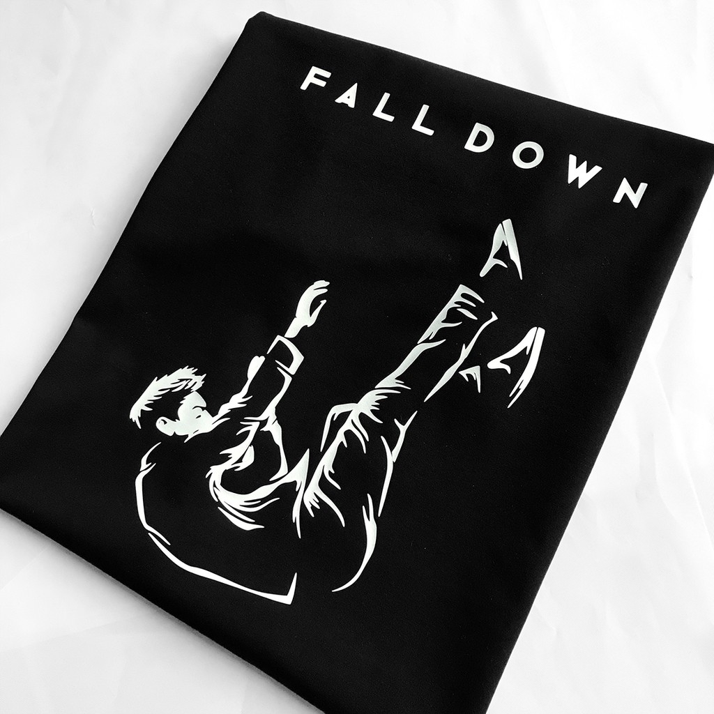 Áo Phông Cotton Unisex Hoạ Tiết FALLDOWN Mã 1079