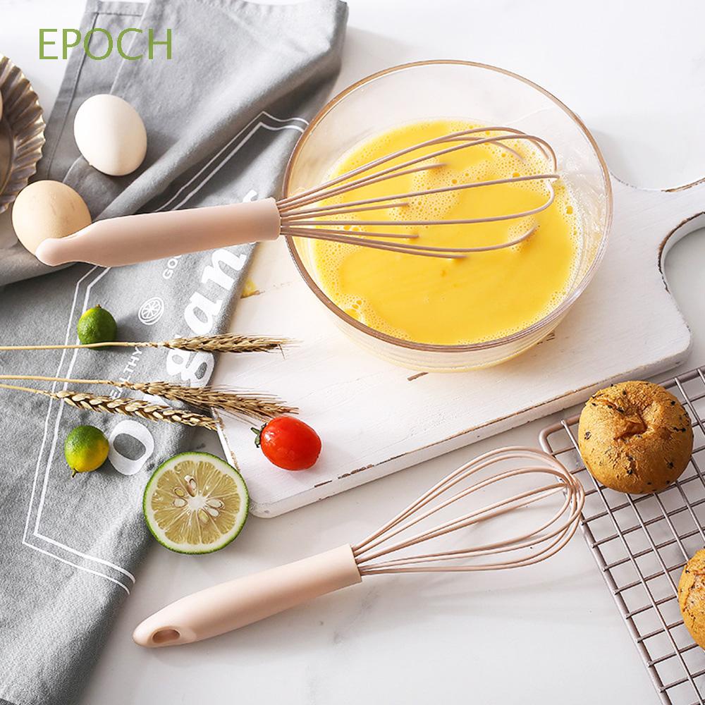 Epoch Dụng Cụ Đánh Trứng Bằng Thép Không Gỉ Với Tay Cầm Silicon Tiện Dụng