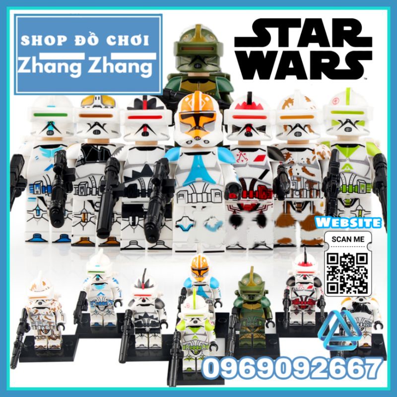 Đồ chơi xếp hình Star Wars gồm Ahsoka's Clone Trooper Minifigures Xinh X0303