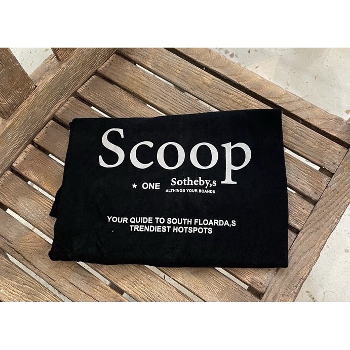 Áo thun tay lỡ cotton 2 chiều dáng unisex form rộng mã SCOOP