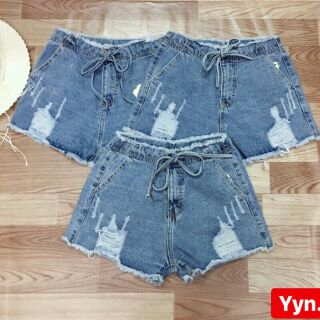Quần sort jeans lưng cao