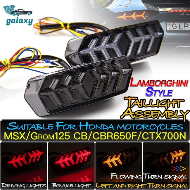 Galaxy Đèn Led Tín Hiệu Xi Nhan Gắn Đuôi Xe Mô Tô Honda MSX125 CBR650F CTX700