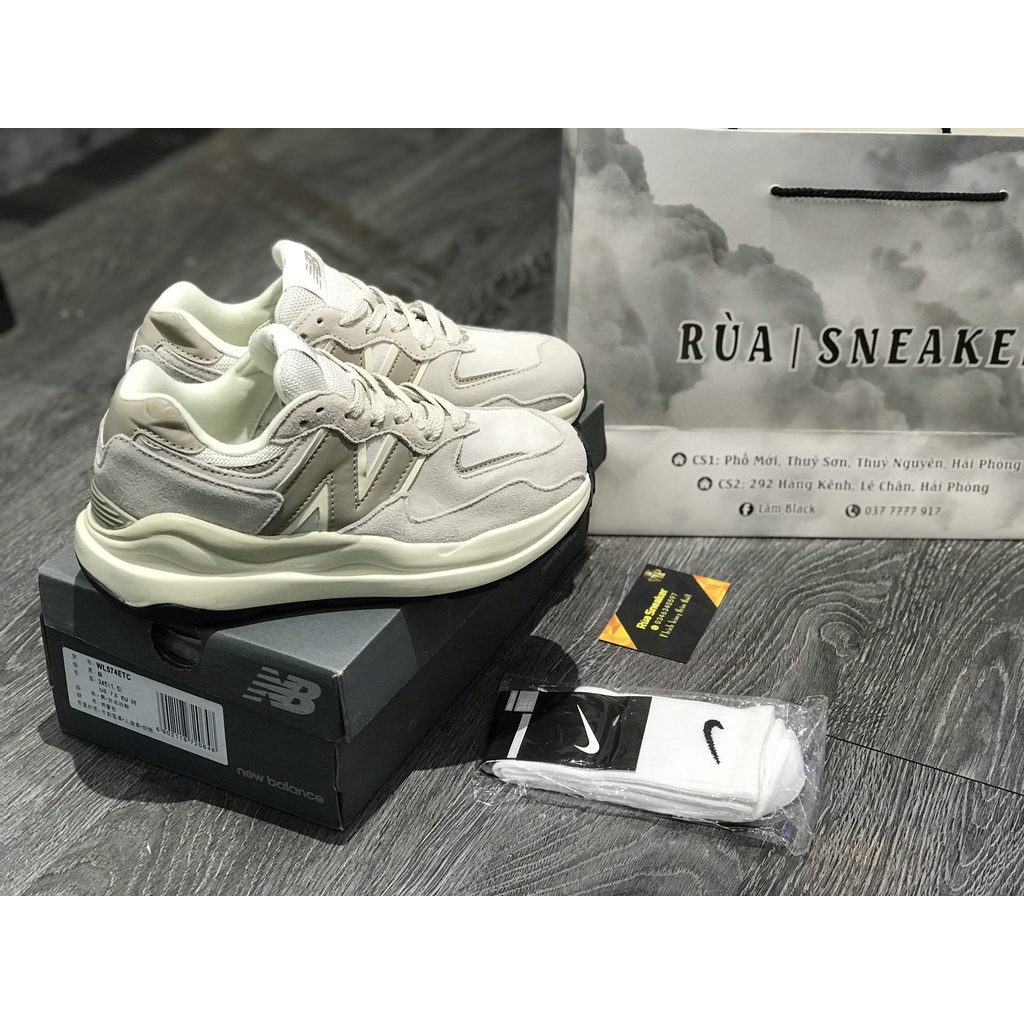 Siêu Phẩm Giày Thể Thao Sneaker New.BaLa.nCe 5740 Hồng nâu Cao Cấp Ảnh Thật + freeship + Tặng Tất