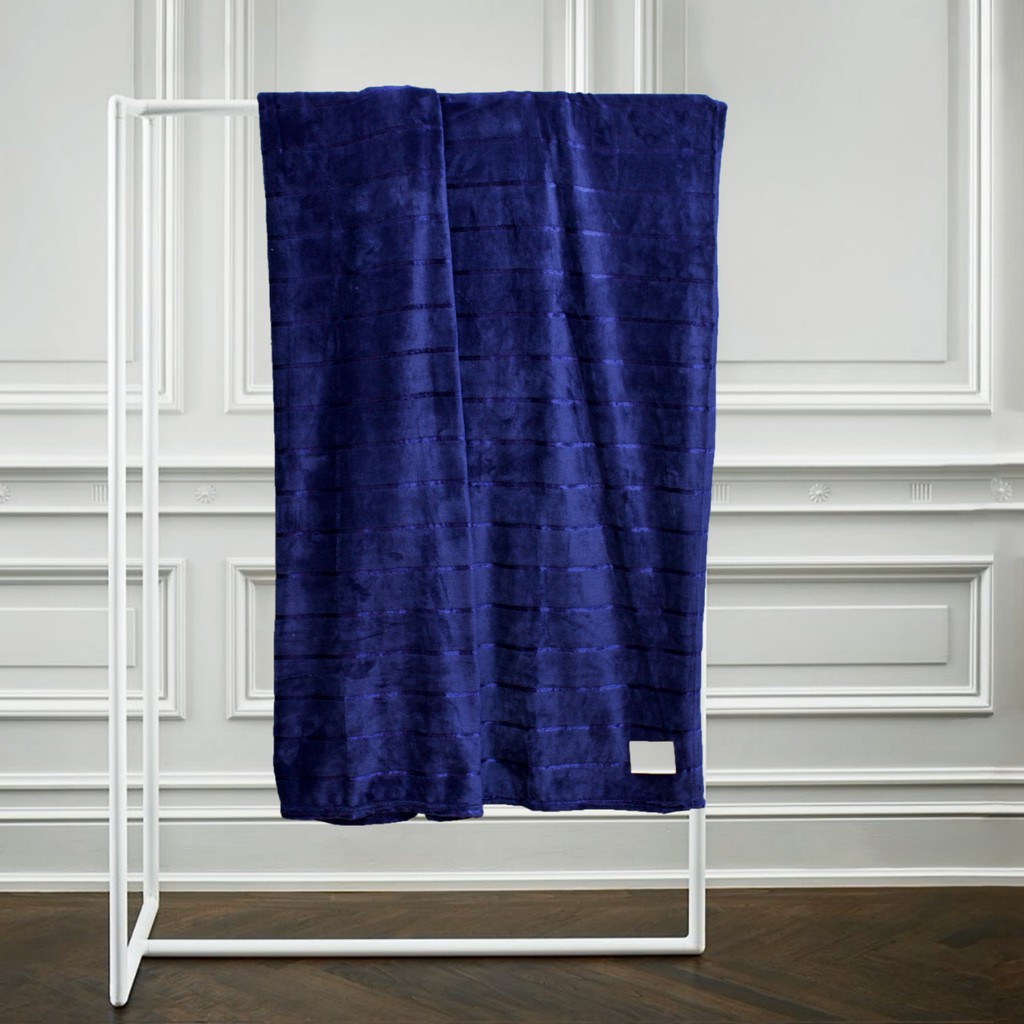 Chăn tuyết Flannel Texture STUDIO 77 - SOLEIL “Royal Blue” (1.8x2.2m)