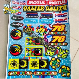 Logo sticker 76 dán trang trí xe máy