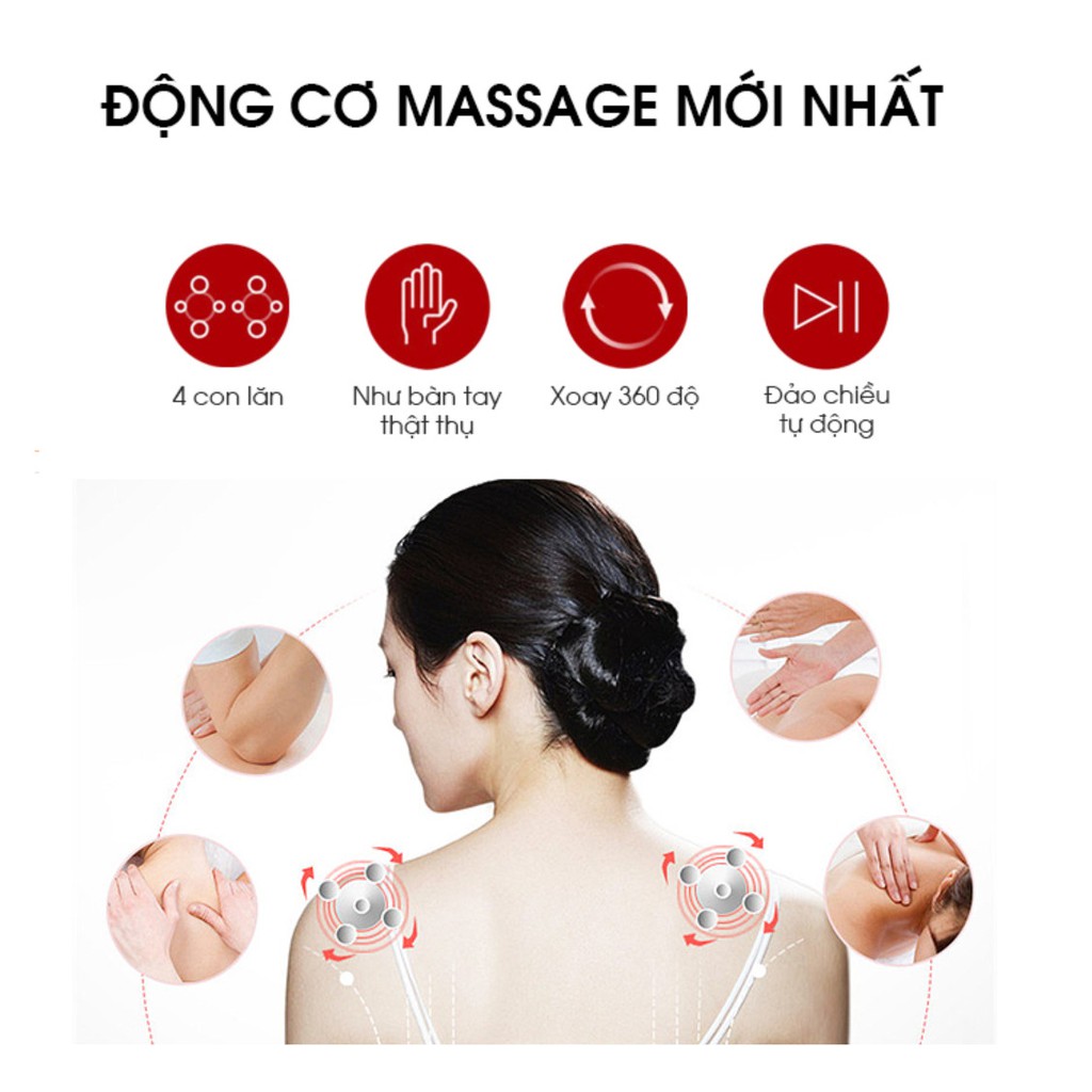 Máy massage Vai Lưng Cổ - Giảm mệt mỏi toàn thân - Home and Garden