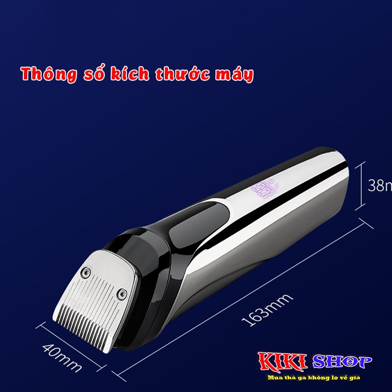 Tông đơ cắt tóc Rayco, Tông đơ cắt tóc chuyên nghiệp chống nước, đèn LED thông minh, Kiki shop