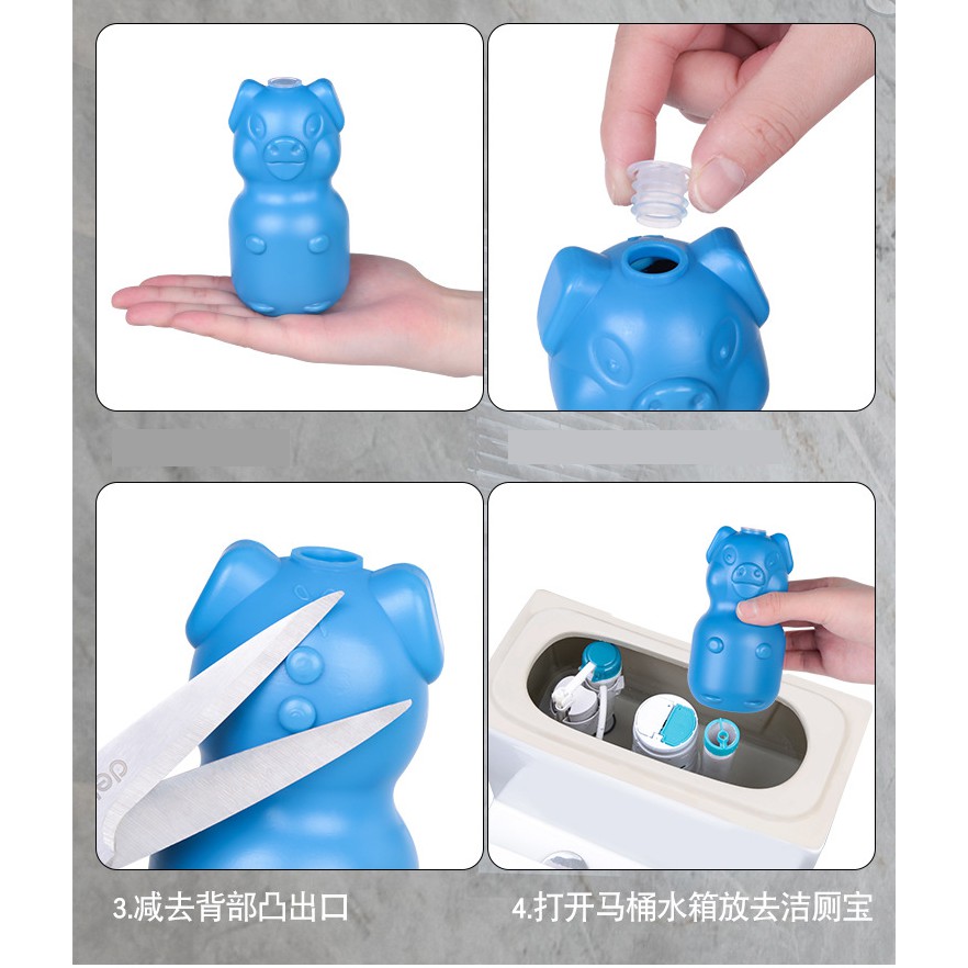 Lọ Heo Thả Bồn Cầu Khử Mùi Diệt Khuẩn Siêu Sạch Tiết Kiệm Mang Lại Hương Thơm Cho Nhà Vệ Sinh