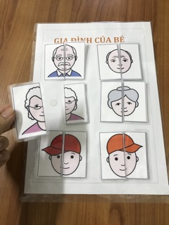 Bộ 10 tờ học liệu cho bé
