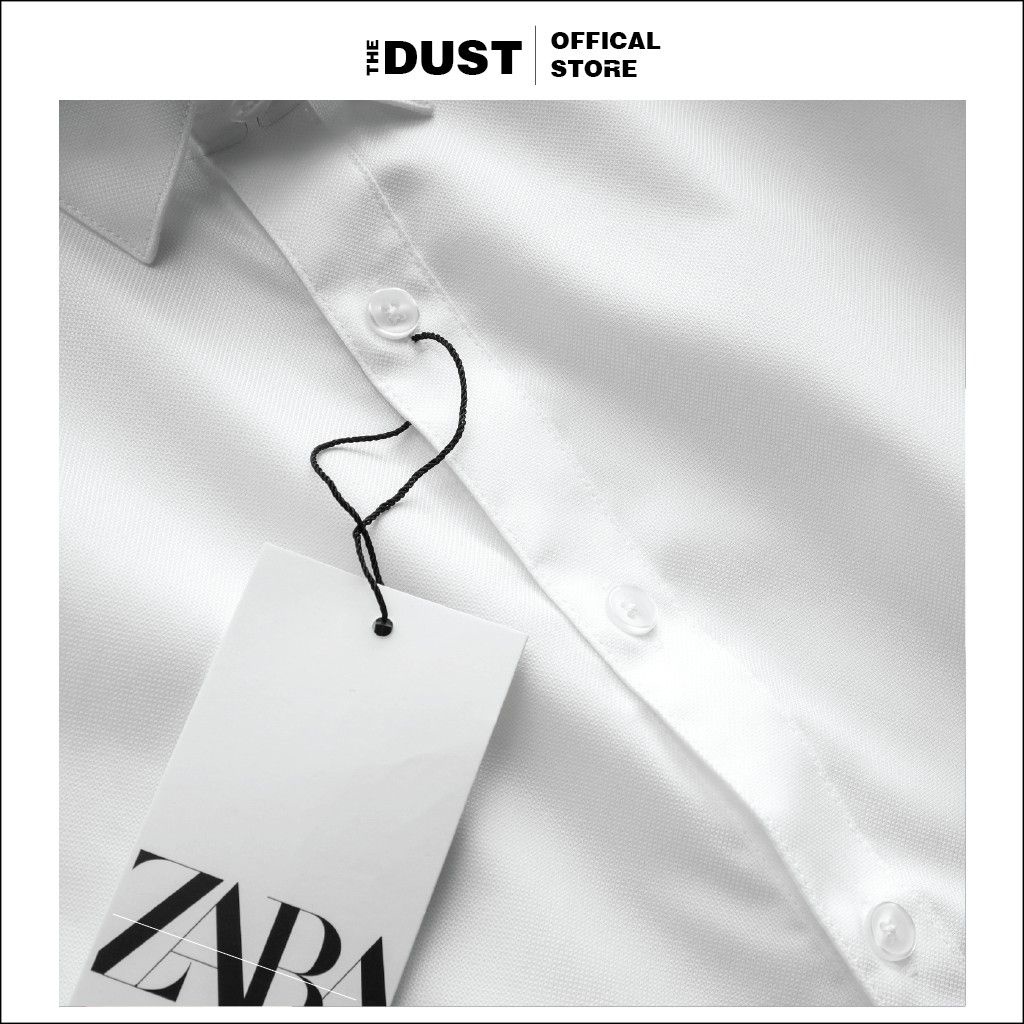 Áo sơ mi nam dài tay trơn cổ bẻ basic ZRA chuẩn form slimfit, Sơ mi nam công sở vải hạt cao cấp