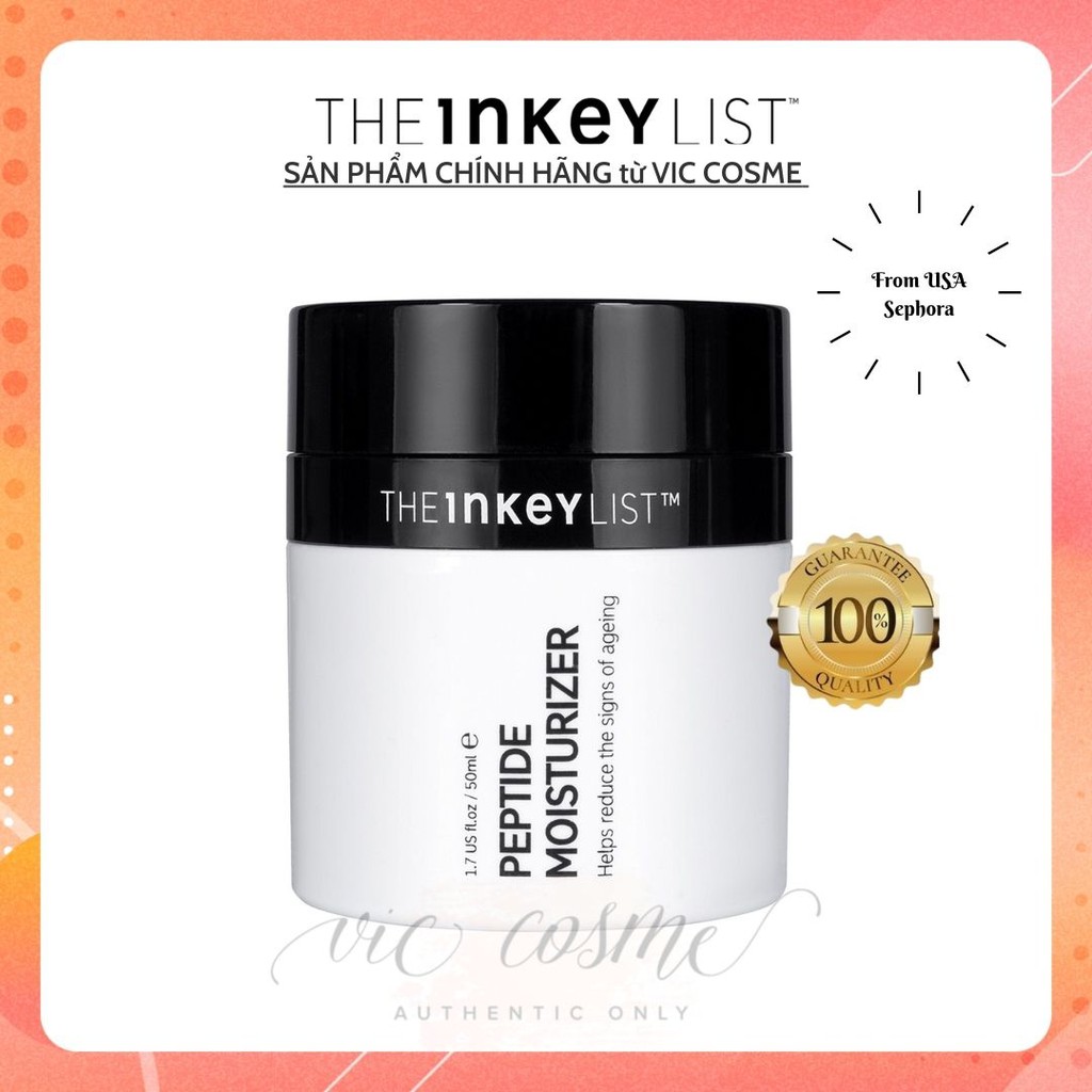 Kem Dưỡng Ẩm THE INKEY LIST Peptide Moisturizer 50ML