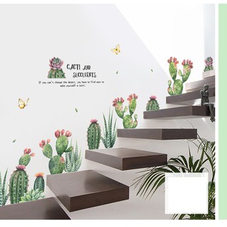 Decal giấy dán tường [MẪU MỚI] Decan Vườn sa mạc