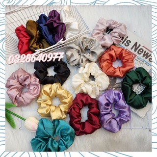 [ GIÁ SIÊU RẺ ] DÂY BUỘC TÓC SCRUNCHIES SATIN PHI BÓNG