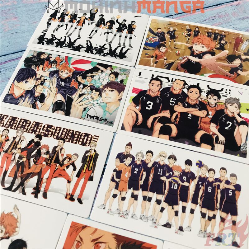 Lomo card hộp 30 thẻ truyện Haikyuu Vua bóng chuyền poster card Haikyu Shoyo Kenma Tobio Kageyama Toru Oikawa Bokuto