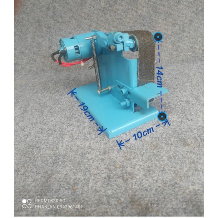 Máy nhám đai mini 12vDc