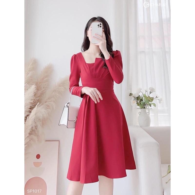 [New] Đầm trắng dự tiệc cổ xếp búp dáng cực chuẩn vải may kỹ 2 lớp | BigBuy360 - bigbuy360.vn