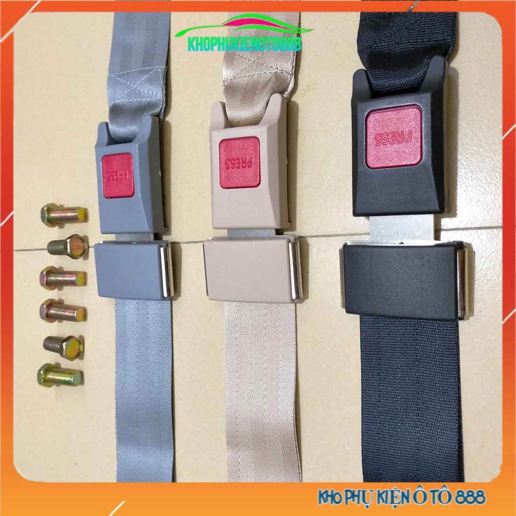 [ FREESHIP 50K ] Dây Đai An Toàn Ô Tô 2 Tiếp Điểm Điều Chỉnh Độ Dài Cho Xe Hơi