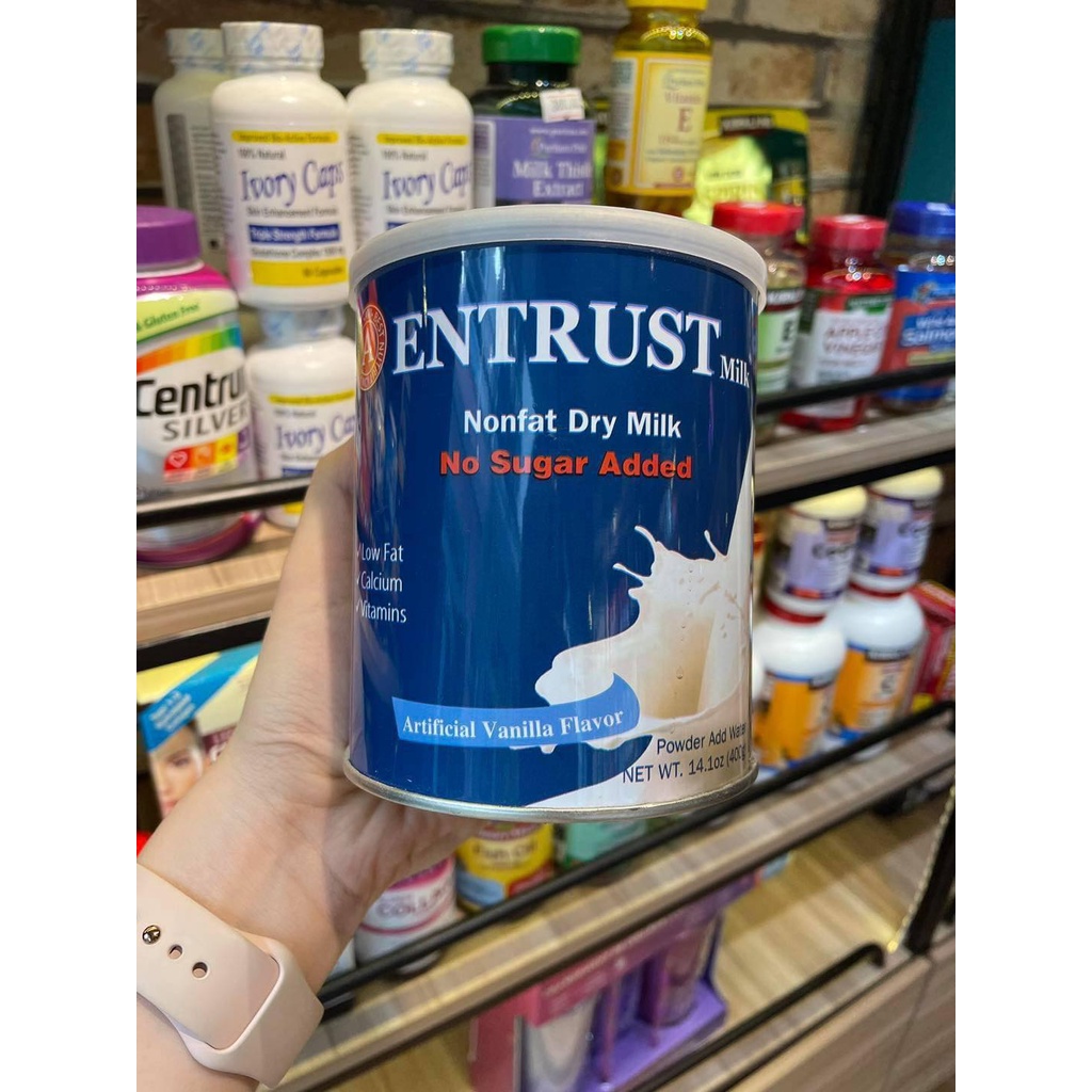 Sữa Bột Entrust Milk 400g Dành Cho Người Tiểu Đường Date 2024