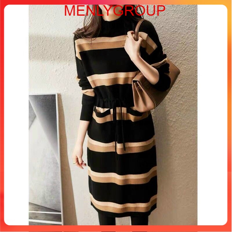 ĐẦM LEN SỌC RÚT EO